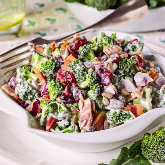 Lighter Broccoli Salad