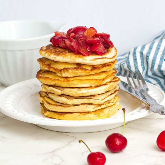 Fluffy Cornbread Pancakes