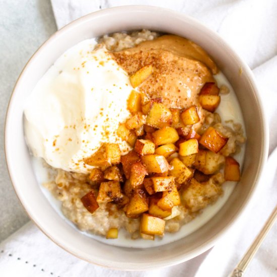 10 Minute Apple Pie Oats