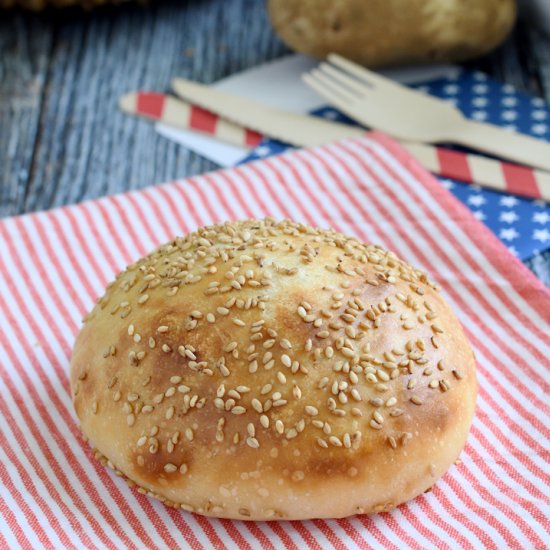 Sourdough Potato Buns