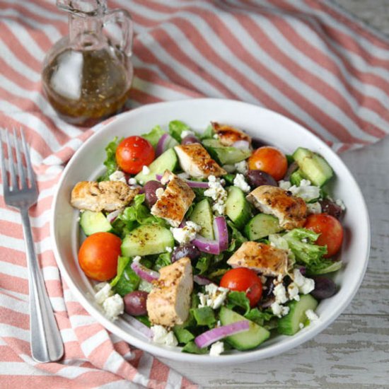 Greek Salad with Chicken