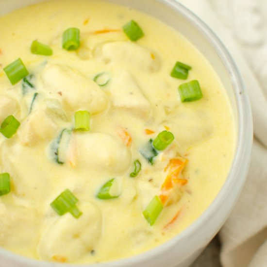 Creamy Chicken Gnocchi Soup