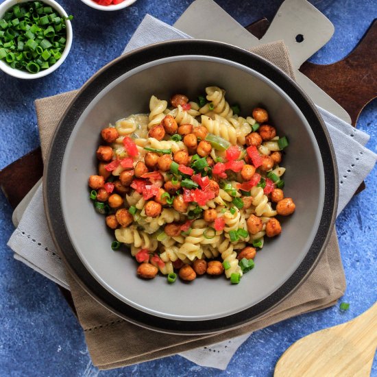 Spicy Cajun Chickpea Pasta