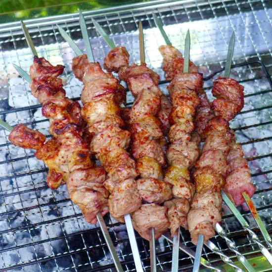 Spicy Lamb Skewers