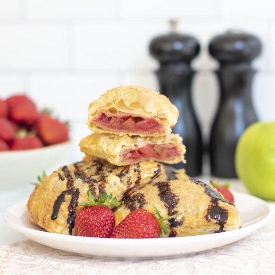 strawberry apple hand pies;