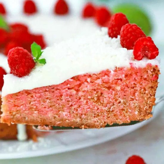 Slow Cooker Raspberry Cake