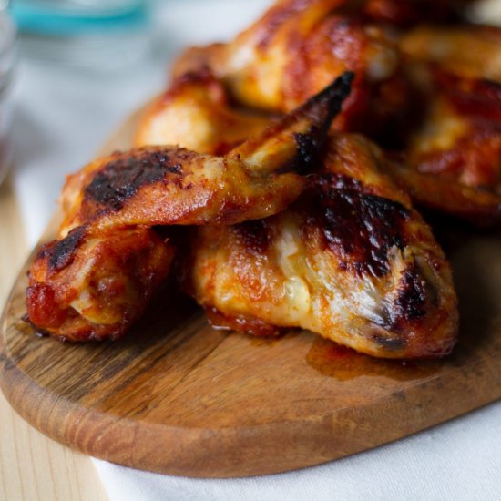 Oven-baked chicken wings