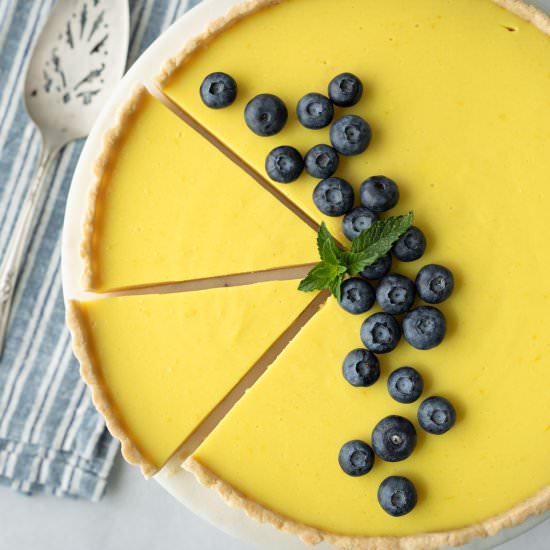 Light Vegan Lemon Tart