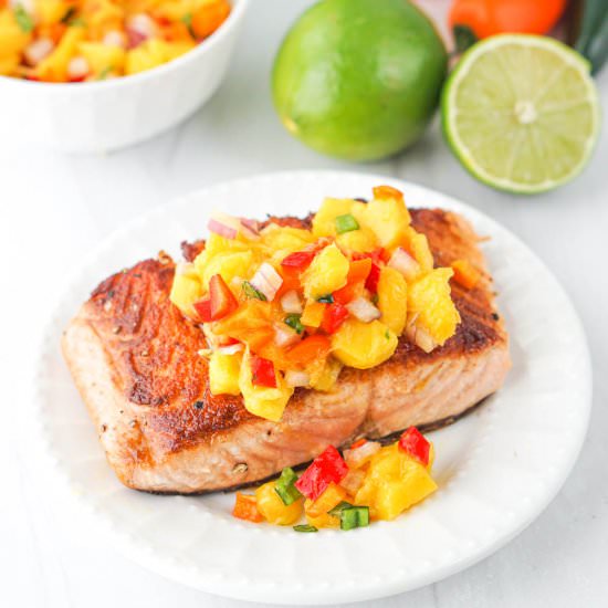 Salmon with Mango Salsa