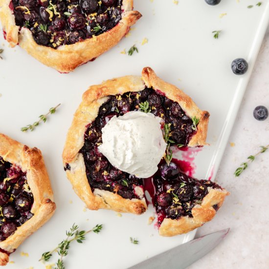 Mini Blueberry Thyme Galettes