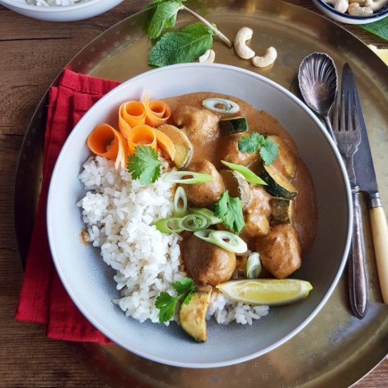 Thai Peanut Curry with chicken