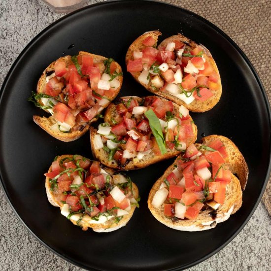 Healthy Tomato Bruschetta Recipe