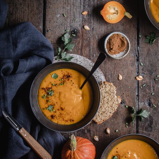 Butternut Pumpkin and Chipotle Soup