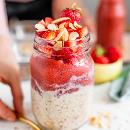 Strawberry Jam Overnight Oats