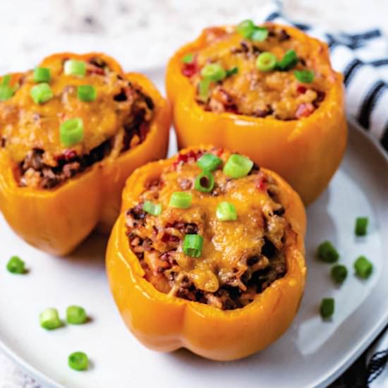 AIR FRYER STUFFED PEPPERS