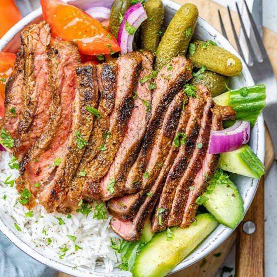 GRILLED BEEF SHAWARMA BOWL