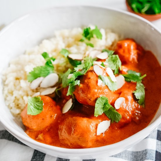 Spicy Butter Chicken Meatballs