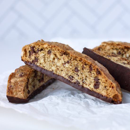 Hazelnut Mocha Biscotti