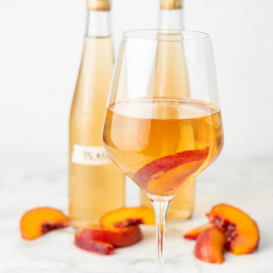 Homemade Peach Wine