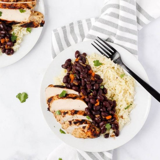 Beans & Rice with Mojo Chicken