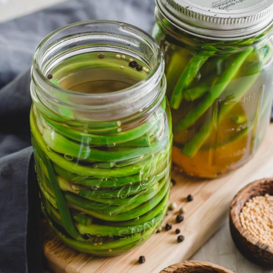 Pickled Garlic Scapes