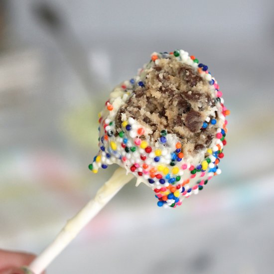 Edible Cookie Dough Pops