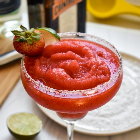 Easy Frozen Strawberry Margaritas