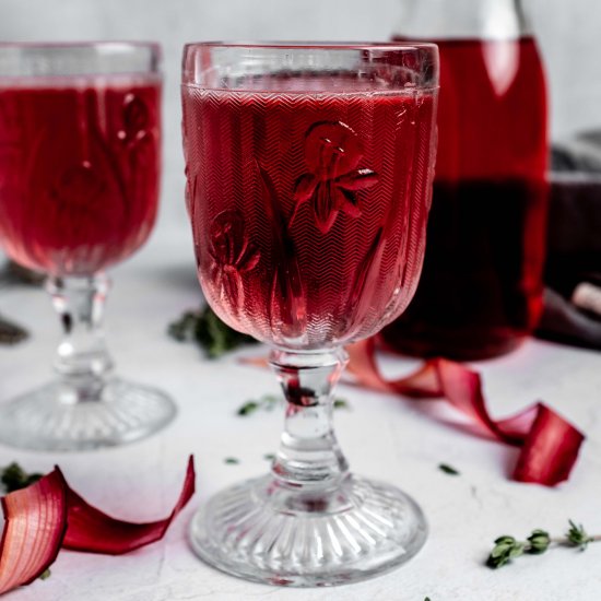 rhubarb infused vodka