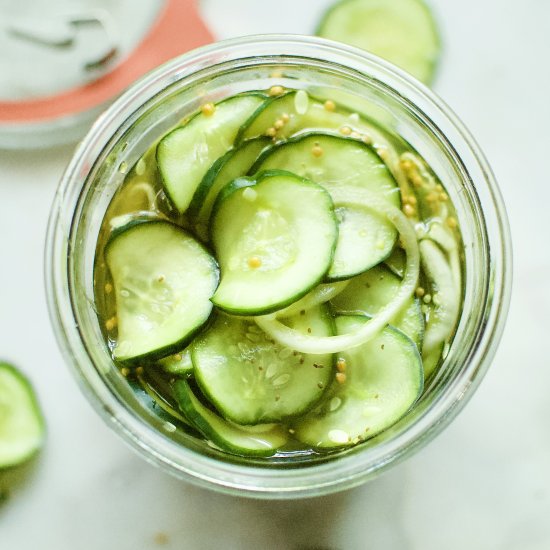 homemade bread & butter pickles