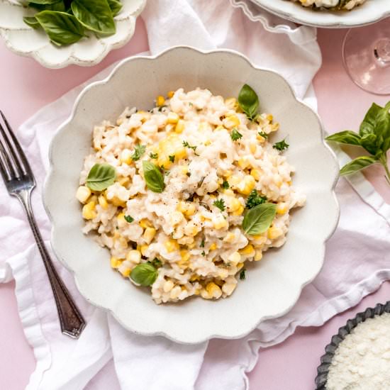 Instant Pot Sweet Corn Risotto