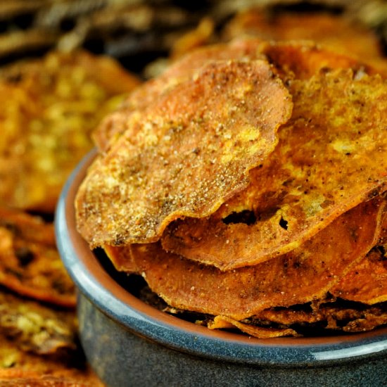 Air Fryer Sweet Potato Chips