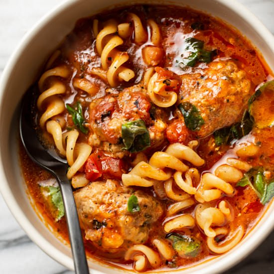 italian meatball soup