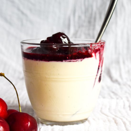 Cherry Panna Cotta