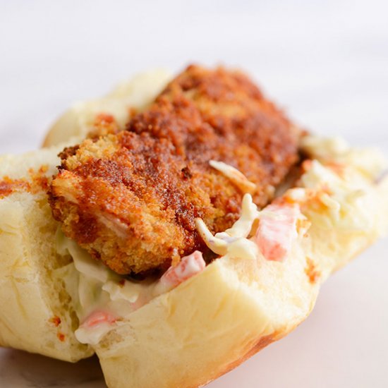 Air Fryer Spicy Fish Sandwiches