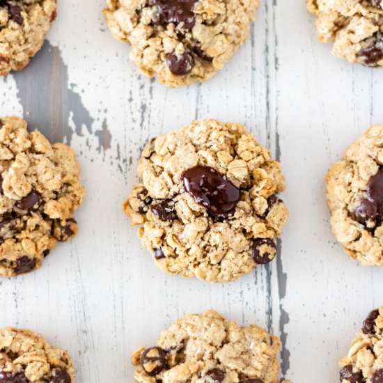 Dark-Chocolate Chip Oatmeal Cookies