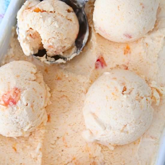 PEACH ICE CREAM RECIPE