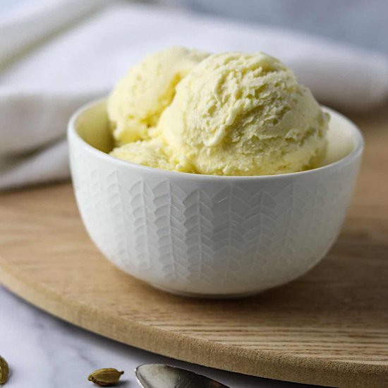 Homemade Cardamom Ice Cream