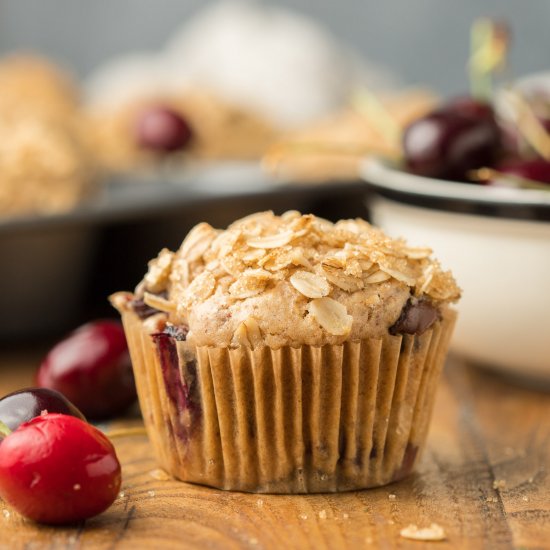 Chocolate Chunk Cherry Muffins