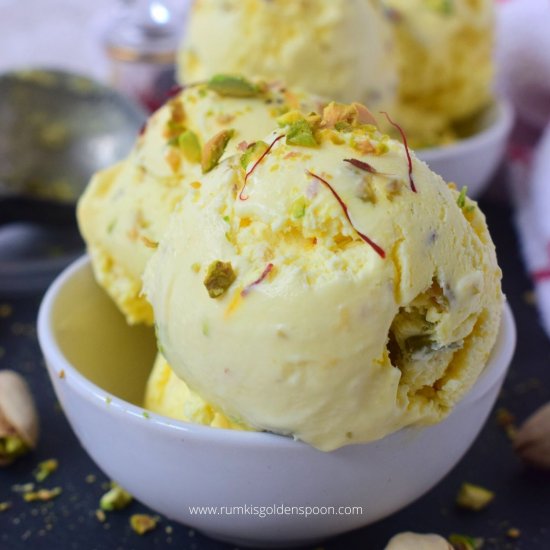 Kesar pista ice cream