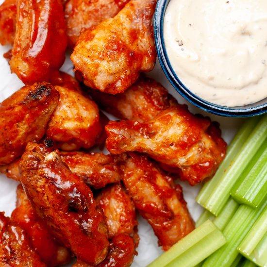 Grilled Sticky Chicken Wings