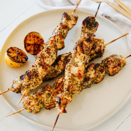 48 Hour Greek Chicken Skewers