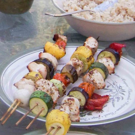 No Marinade Shish Kabobs