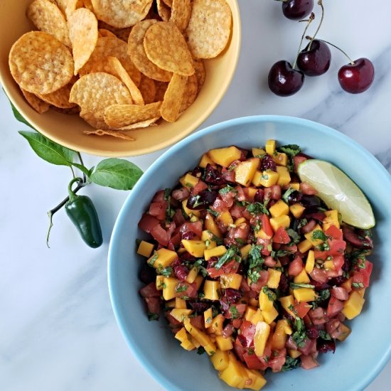 Mango Tomato Cherry Salsa