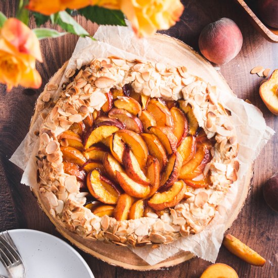 Amaretto Peach Almond Galette