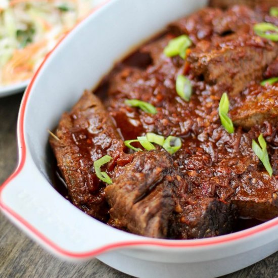 Korean-Style Chile-Braised Brisket