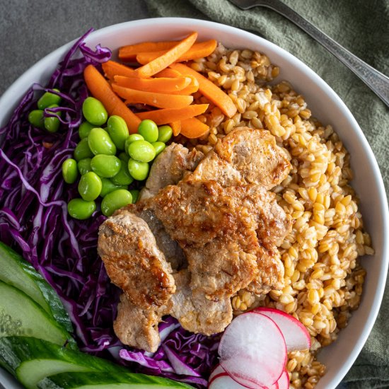 Pork Tenderloin Buddha Bowl