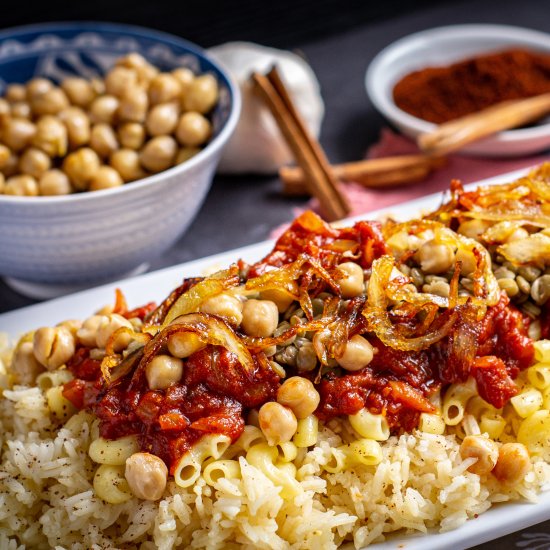 Koshari, the National Dish of Egypt