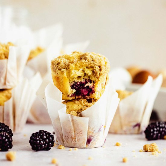 Blackberry Crumble Muffins