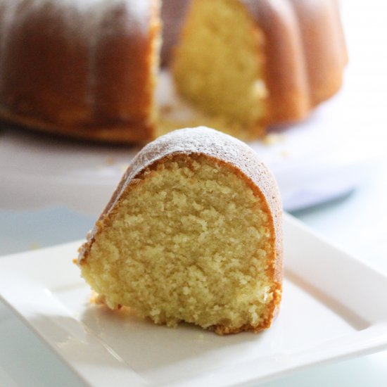 Vanilla Cream Cheese Pound Cake