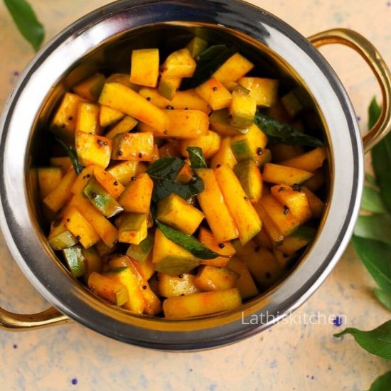 Instant mango pickle